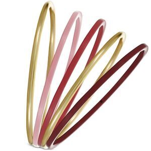 NWOT Alfani Gold-Tone 5-Pc. Set Multicolor Bangle Bracelets